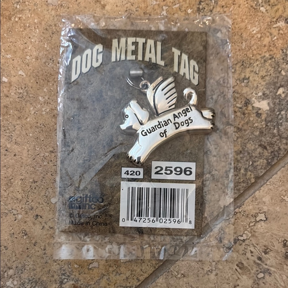 Guardian Angel Dog Metal Tag